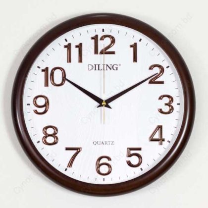 Luxury black bezel and white face wall clock