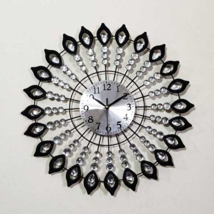 luxury flower's circle wall clock