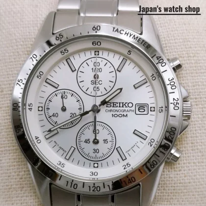 SEIKO Chronograph SND363P1 Silver Men's Watch New in Box